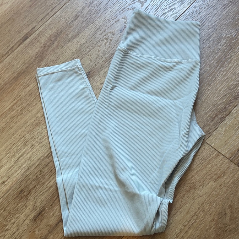 High-Waisted Ribbed Leggings
